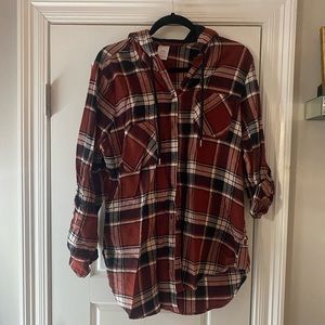Plaid button down